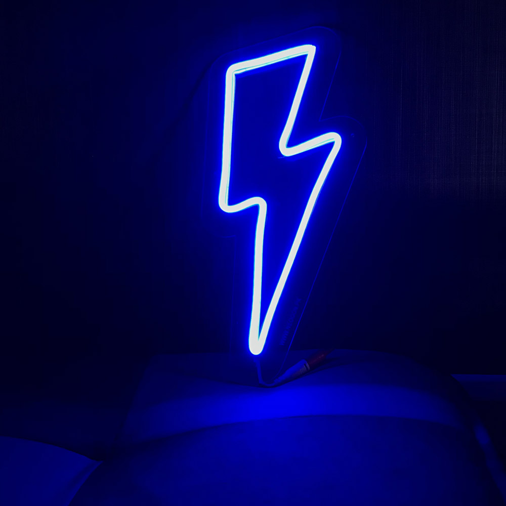 Lightning Bolt Neon Sign