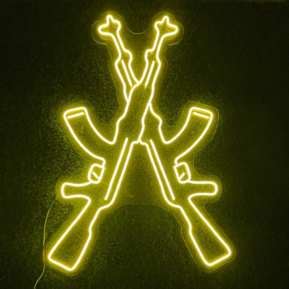 Double AK-47 Neon Sign